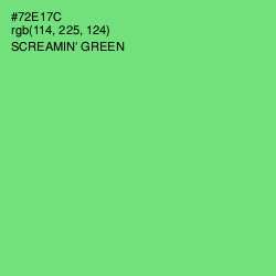 #72E17C - Screamin' Green Color Image